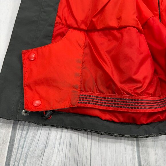 The North Face HYVENT Full Zip Ski Jacket Large Houndstooth Green Mens No Hood - Picture 15 of 16